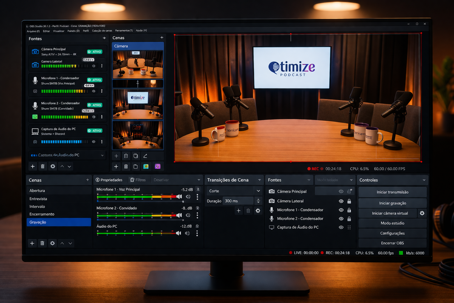 Como escolher o estúdio ideal para gravar o seu podcast?