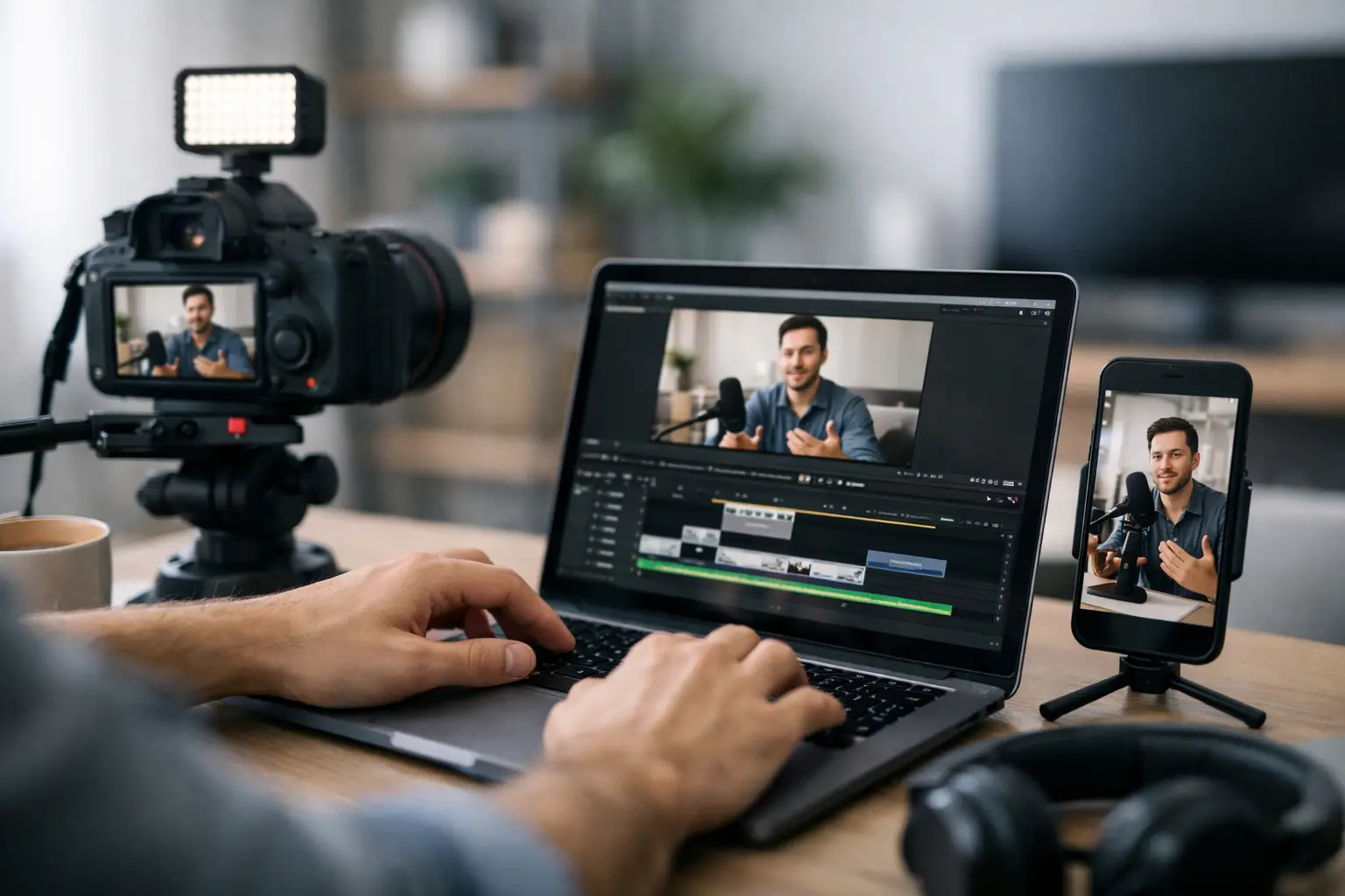 Como gravar cortes para redes sociais