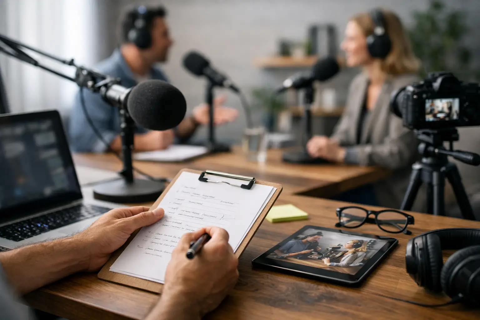 Como organizar pauta para videocast de autoridade